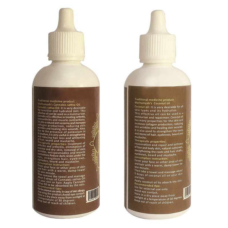 روغن تقویت کننده مو، مژه و ابرو مرهم یاب مدل نارگیل و شاهدانه حجم 80 میلی لیتر مجموعه 2 عددی روغن تقویت کننده مو، مژه و ابرو مرهم یاب مدل نارگیل و شاهدانه حجم 80 میلی لیتر مجموعه 2 عددی