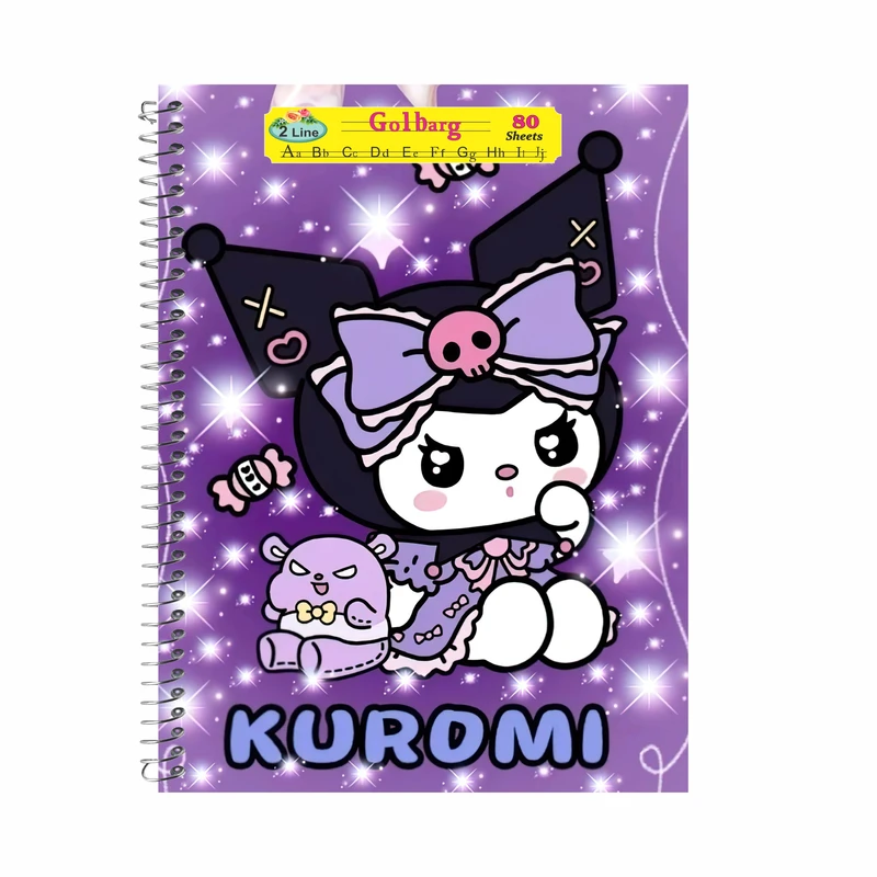 دفتر زبان 80 برگ گلبرگ مدل کرومی کد 7086