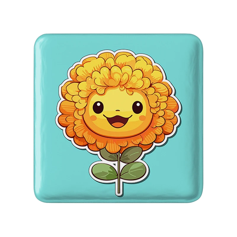 پیکسل خندالو طرح گل و گیاه مدل مربعی کد 36630