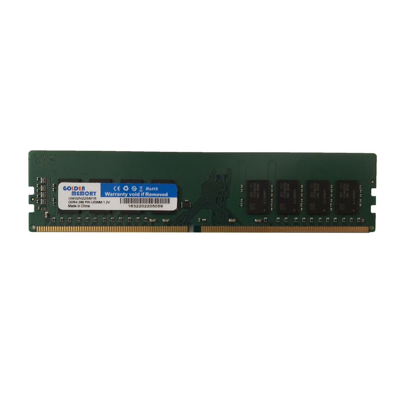 رم دسکتاپ DDR4 تک کاناله 3200 مگاهرتز CL22 جی اچ تی مدل Golden Memory ظرفیت 16 گیگابایت
