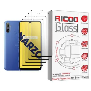 Ricoo Ricoo Glass MIX004 Screen Protector For Realme Narzo 10A Pack Of 4