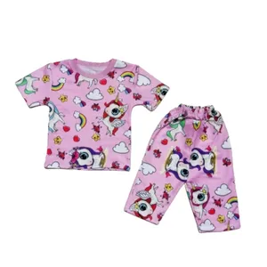 ست تی شرت آستین کوتاه و شلوارک دخترانه مدل y3