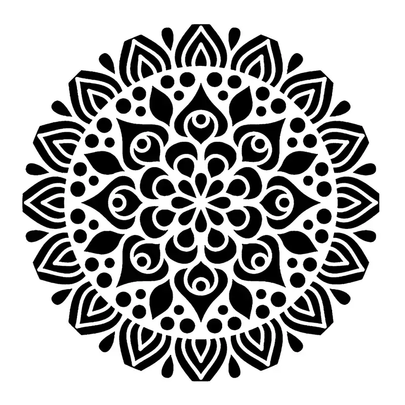 شابلون باتیس آرت طرح تذهیب کد 50-664