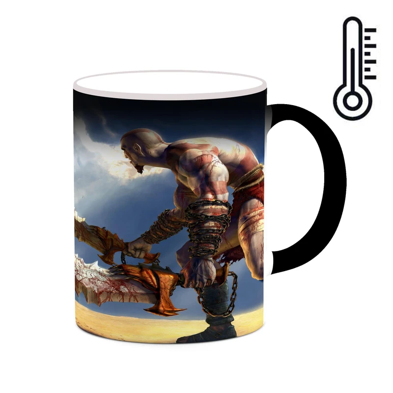 ماگ حرارتی کاکتی طرح گاد آف وار God Of War مدل mgh40717