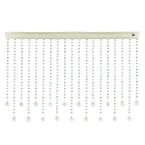 پرده آویز آریا کریستال مدل کوتاه و بلند سایز 100x30 سانتی متر