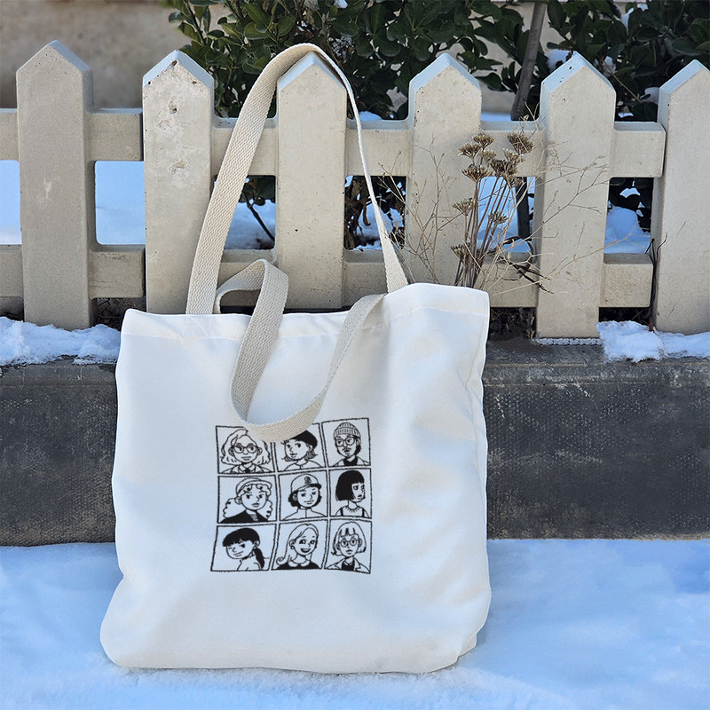 ساک خرید خندالو مدل پرتره دخترها کد 8580