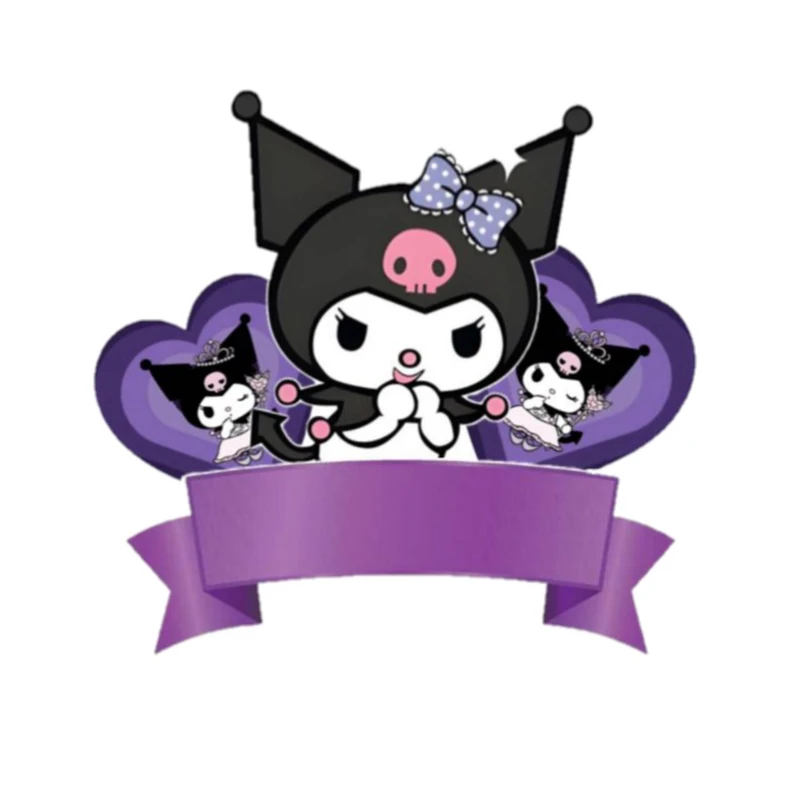 استیکر پارچه و لباس پاد آفرین مدل کارتونی کورومی kuromi کد 741