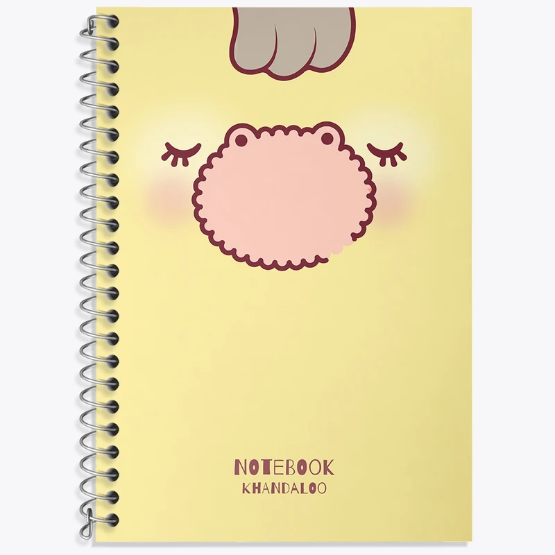 دفتر زبان 50 برگ خندالو مدل سه خط طرح لاما کیوت کد N1563