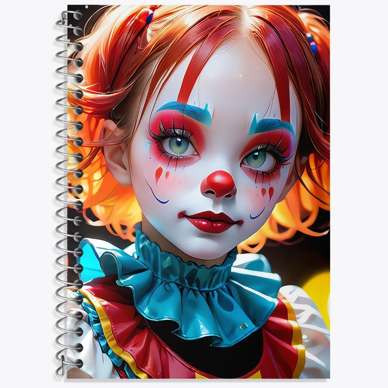 دفتر زبان 50 برگ خندالو مدل دو خط طرح دخترانه کد N1594