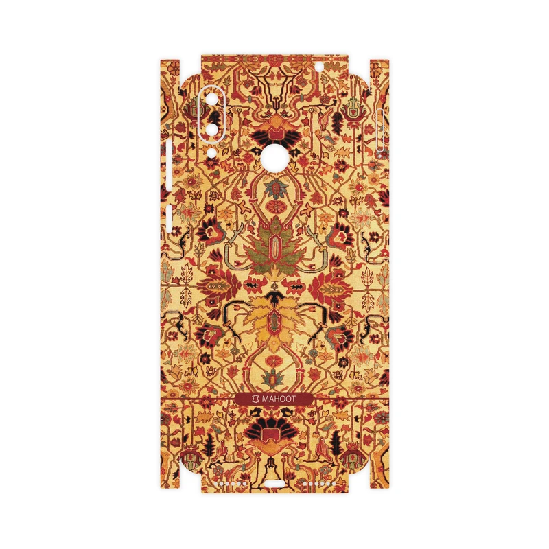 برچسب پوششی ماهوت مدل Persian-Carpet-Yellow-FullSkin مناسب برای گوشی موبایل جی پلاس Q10