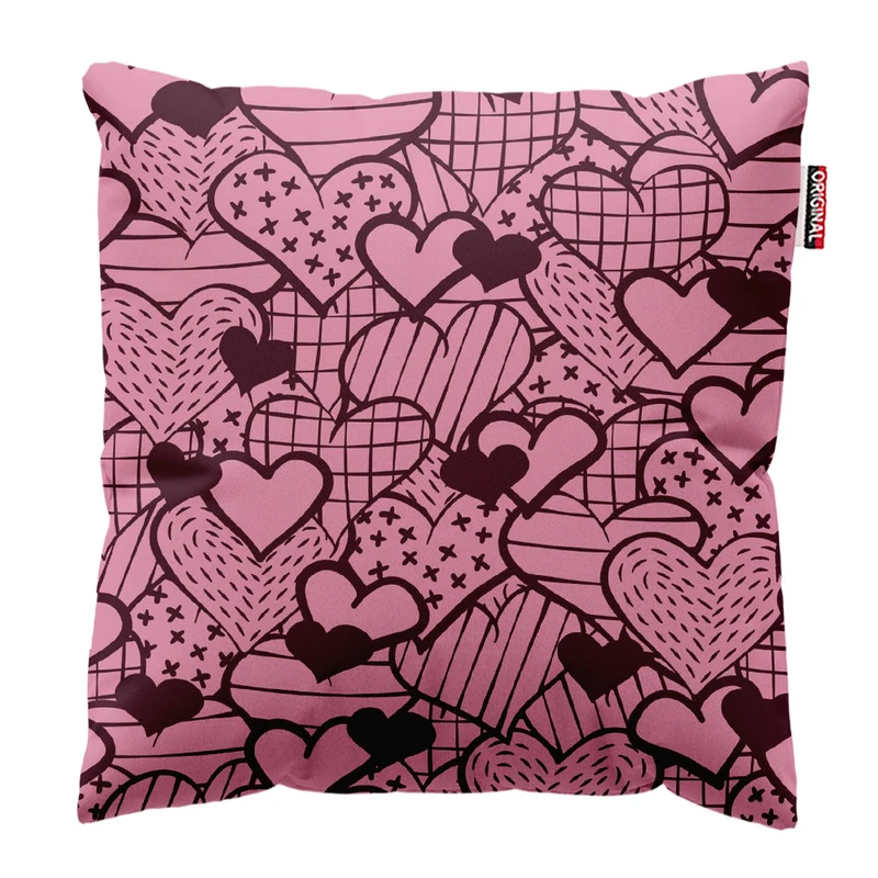  کوسن پاد آفرین طرح قلب کد 2241 سایز 30*30 سانتی متر