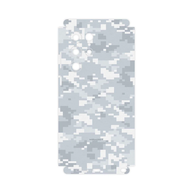 برچسب پوششی ماهوت مدل Army-Snow-Pixel-FullSkin مناسب برای گوشی موبایل سامسونگ Galaxy S22 Ultra 5G