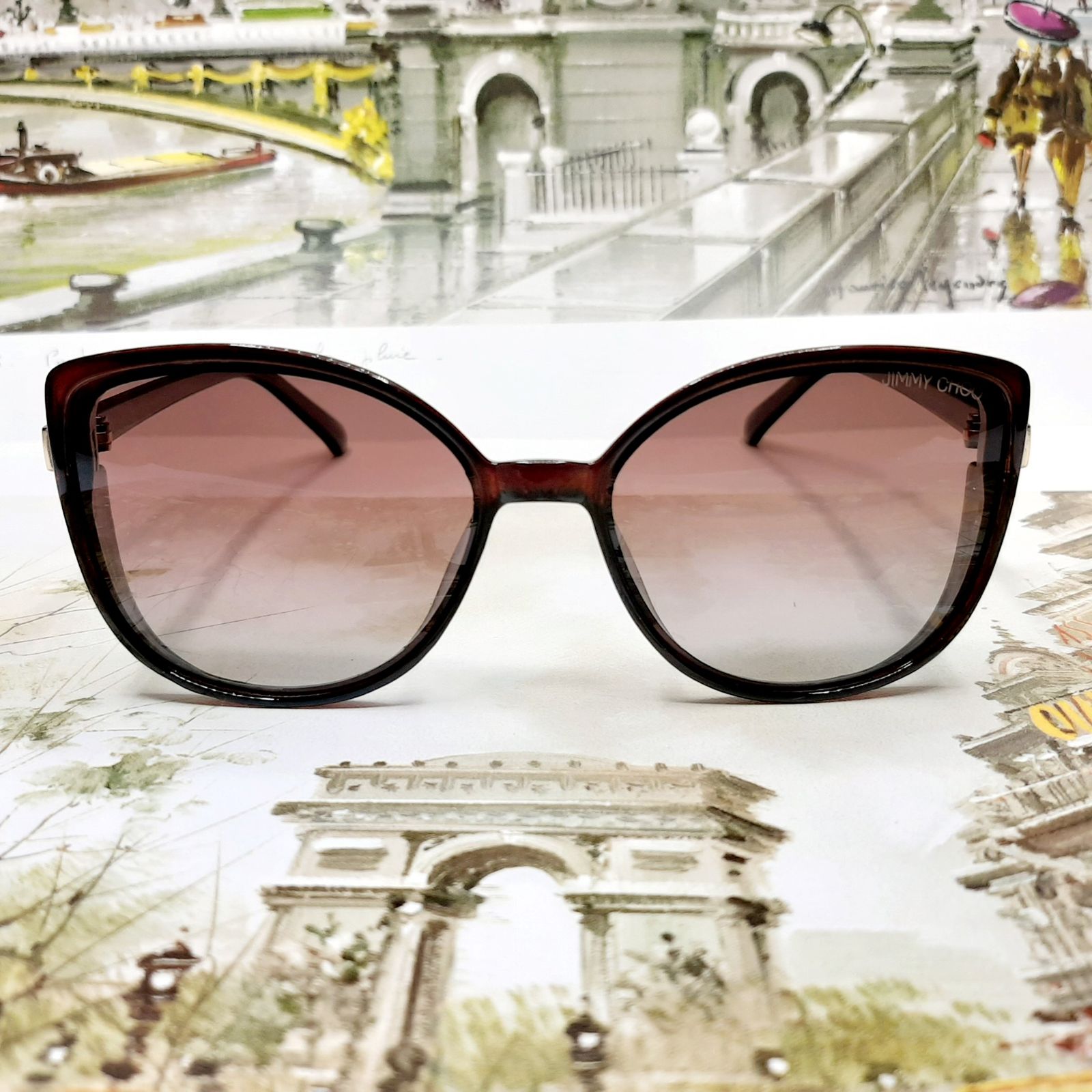 عینک آفتابی زنانه جیمی چو مدل P3673brdbr -  - 2