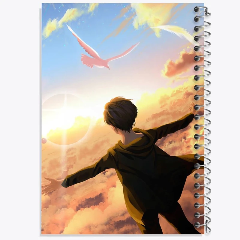 دفتر نقاشی 50 برگ خندالو مدل ارن یگر انیمه اتک آن تایتان کد 13247