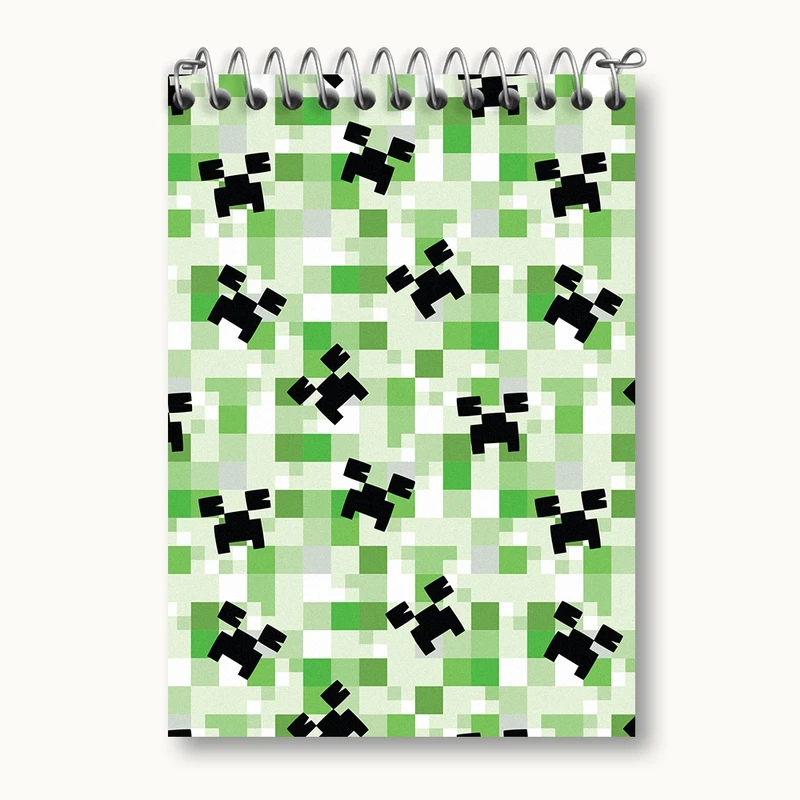 دفتر یادداشت 50 برگ خندالو مدل ماینکرافت (Minecraft) کد N544