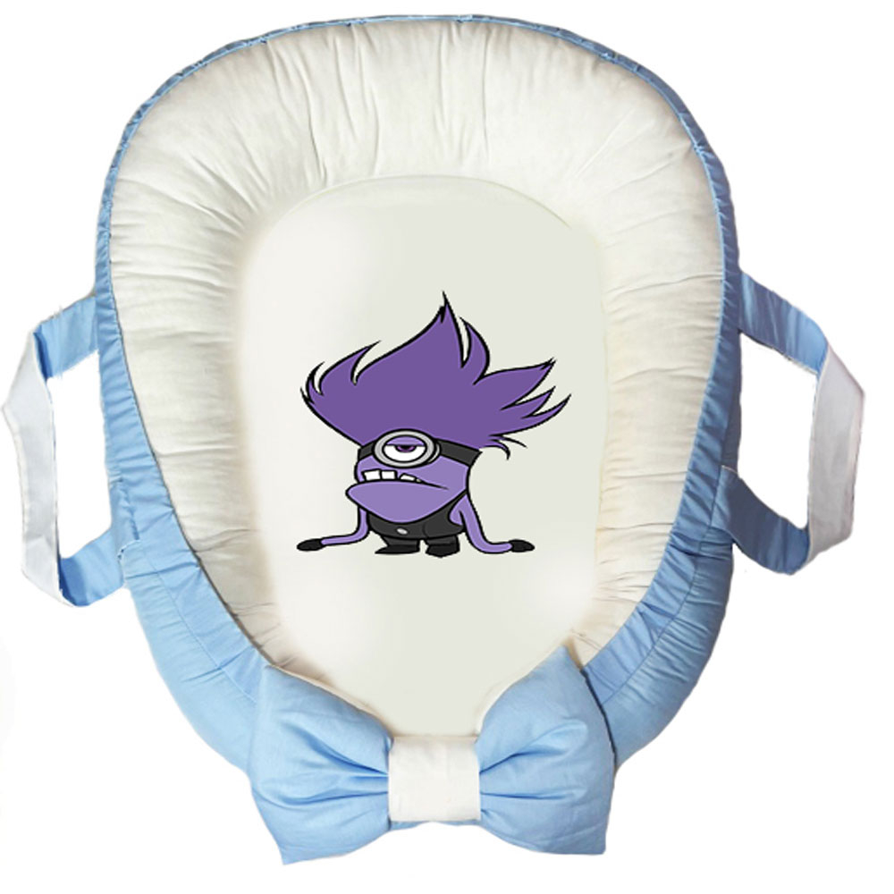 سرویس خواب سه تکه نوزاد ناریکو مدل گارد محافظ دار طرح مینیون ها کد 0651