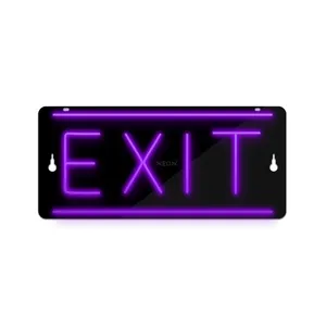 چراغ دیواری نئون دیزاین طرح Exit-BL_PR