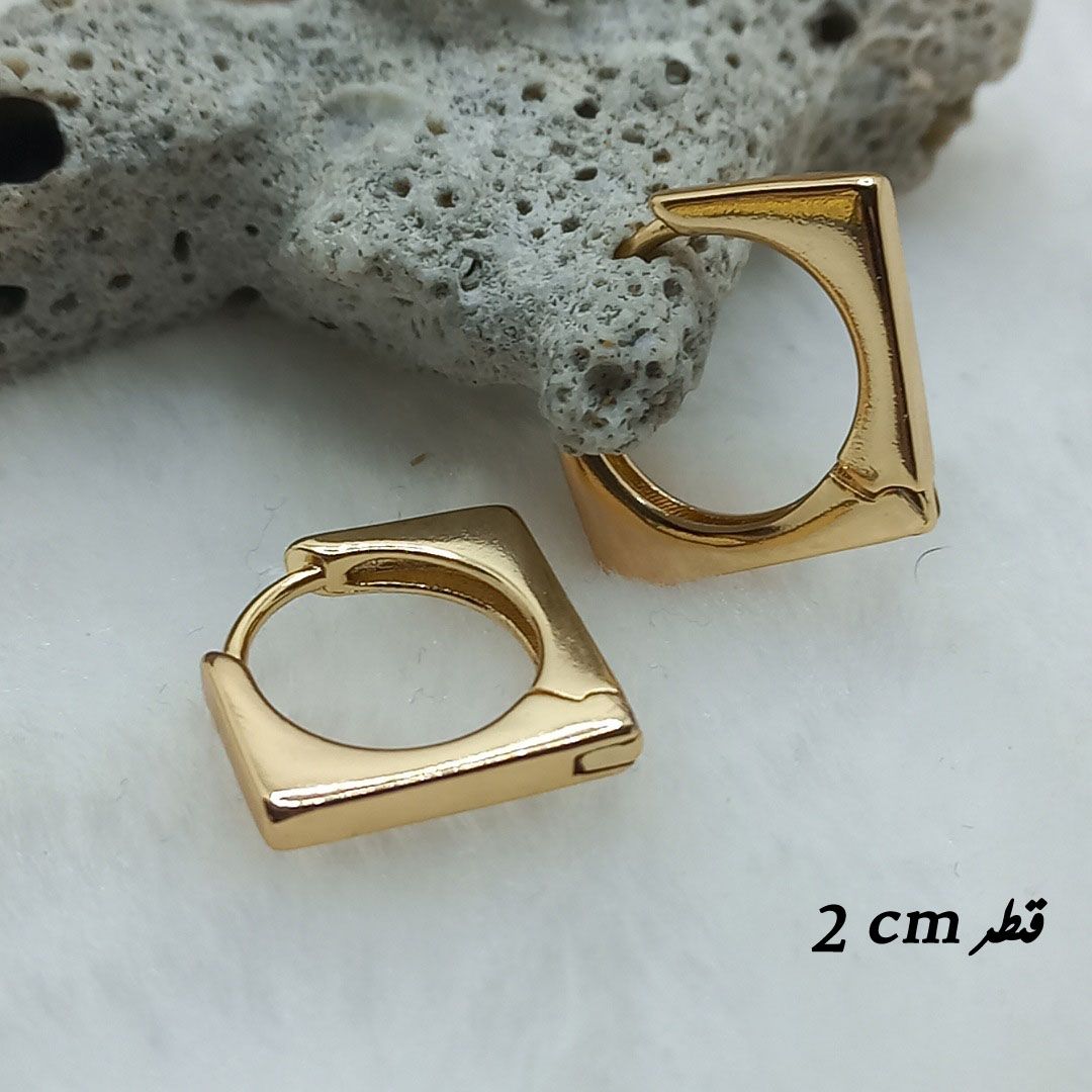 گوشواره زنانه ژوپینگ مدل آینه ای کد NN 042 -  - 3