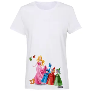 تی شرت آستین کوتاه زنانه 27 مدل MH1417 Sleeping Beauty Angels