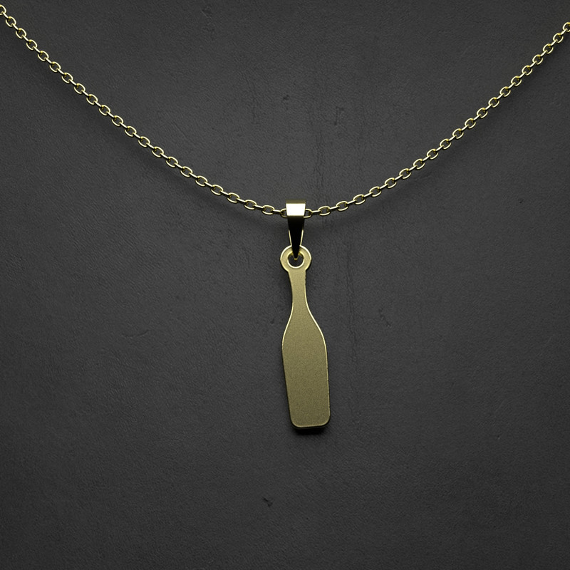 گردنبند طلا 18 عیار زنانه مدوپد مدل بطری کد TT2-1-1120