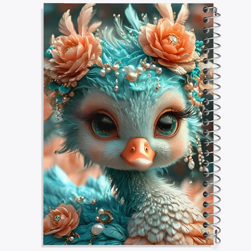 دفتر مشق 100 برگ خندالو طرح اردک زیبا کد F8133