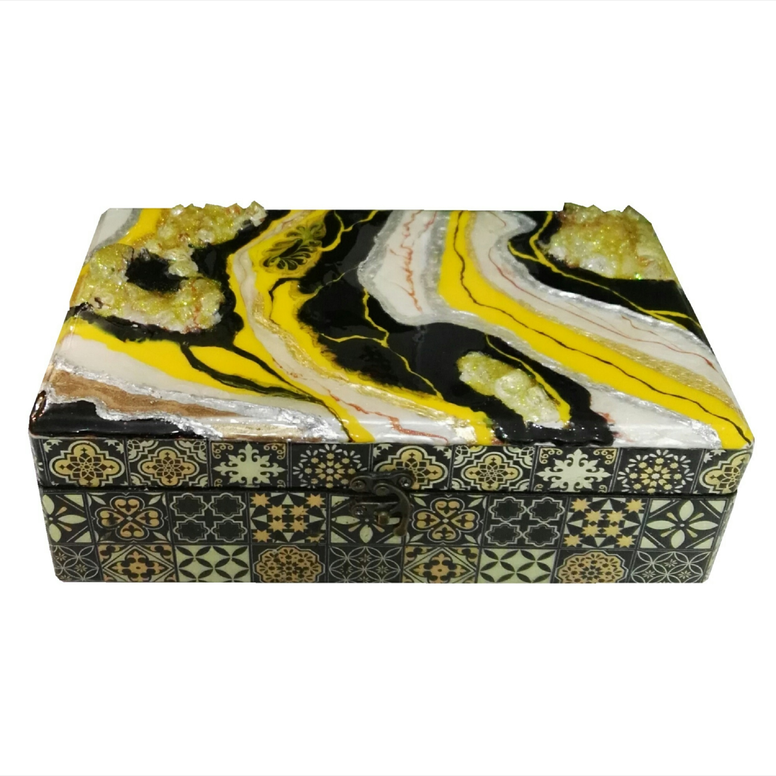 جعبه چای کیسه ای طرح برش سنگ