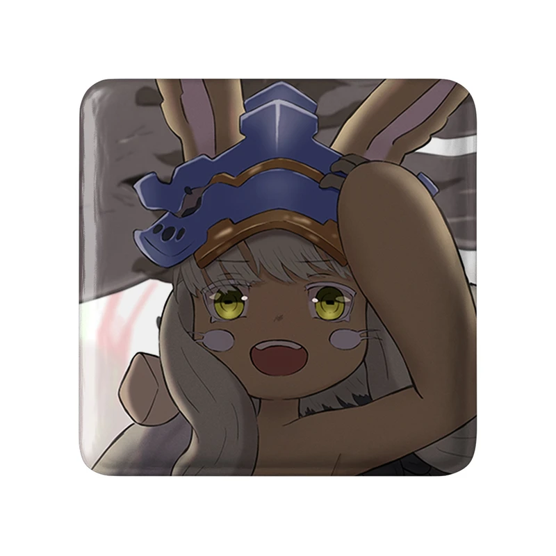 مگنت خندالو طرح ناناچی انیمه ساخته شده در پرتگاه Made in Abyss  مدل مربعی کد 22131