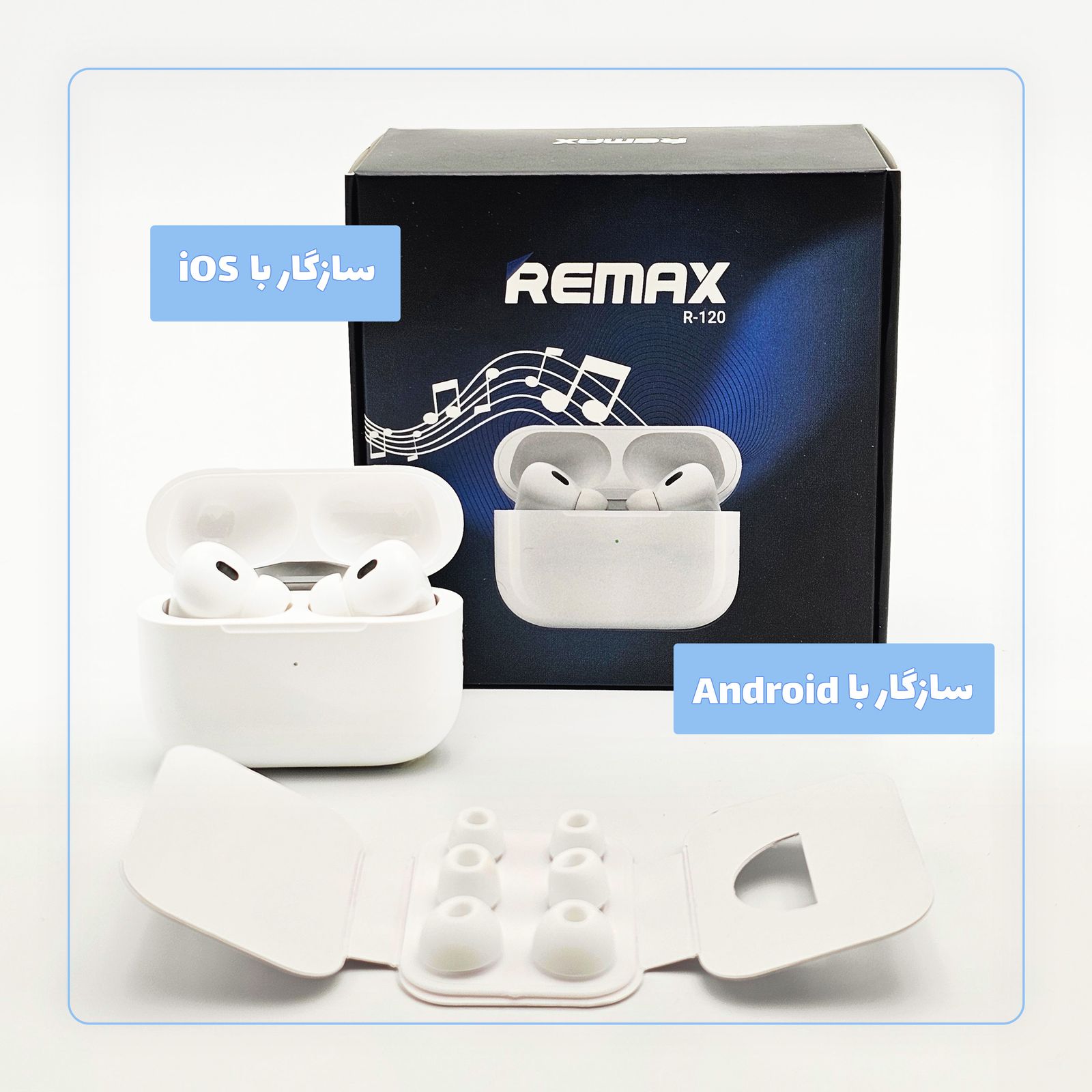 هدفون بلوتوثی ریمکس مدل  AirPods Pro 2nd Type-C -  - 21