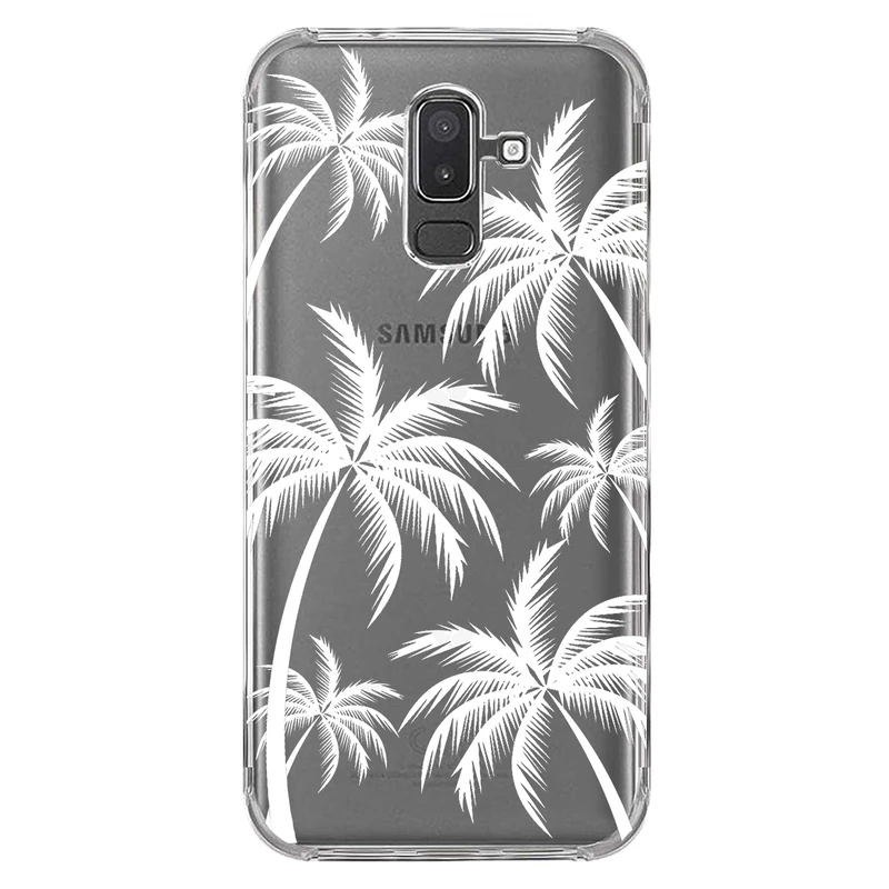 کاور مگافون طرح نخل مدل C52-W مناسب برای گوشی موبایل سامسونگ Galaxy A6 Plus