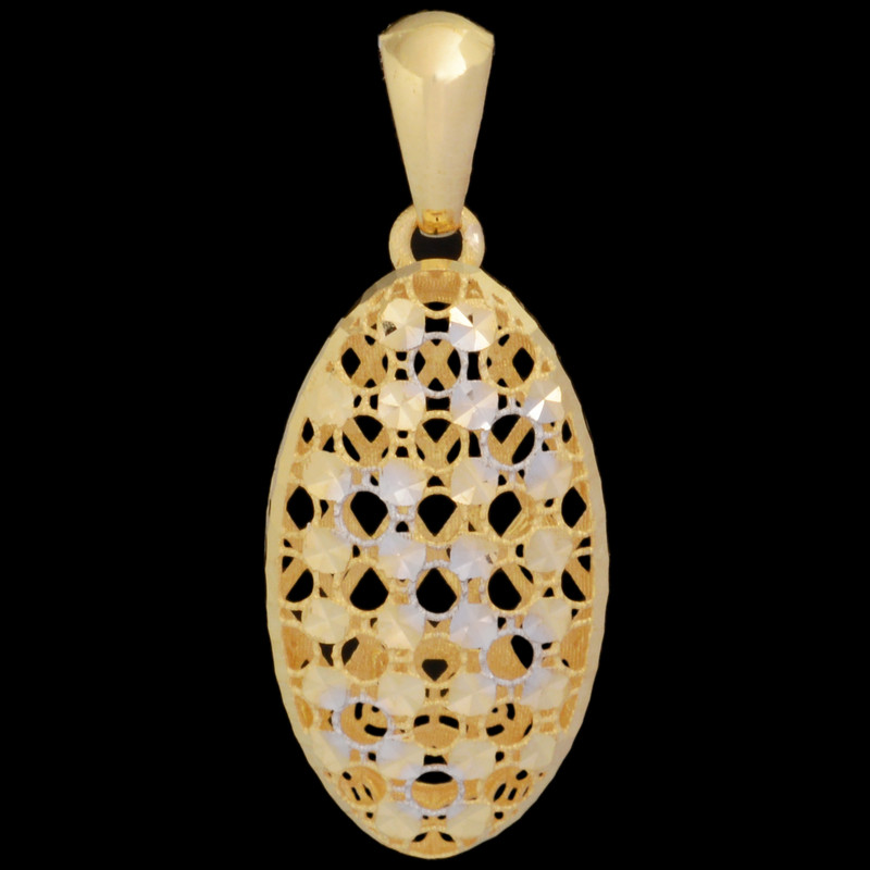 آویز گردنبند طلا 18 عیار زنانه طلای مستجابی طرح آوا تراش گرد کد 4073