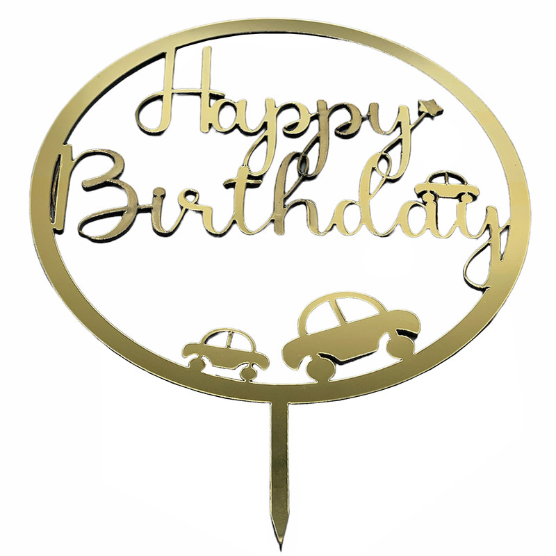 تاپر کیک تولد مدل cr-Happy birthday