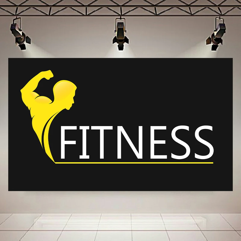 تابلو بوم طرح مخمل ورزشکاری مدل فیتنس کد AR304434