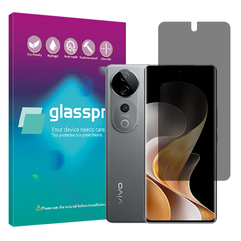 محافظ صفحه نمایش حریم شخصی گلس پرو مدل هیدروژلی مناسب برای گوشی موبایل ویوو S19 Pro