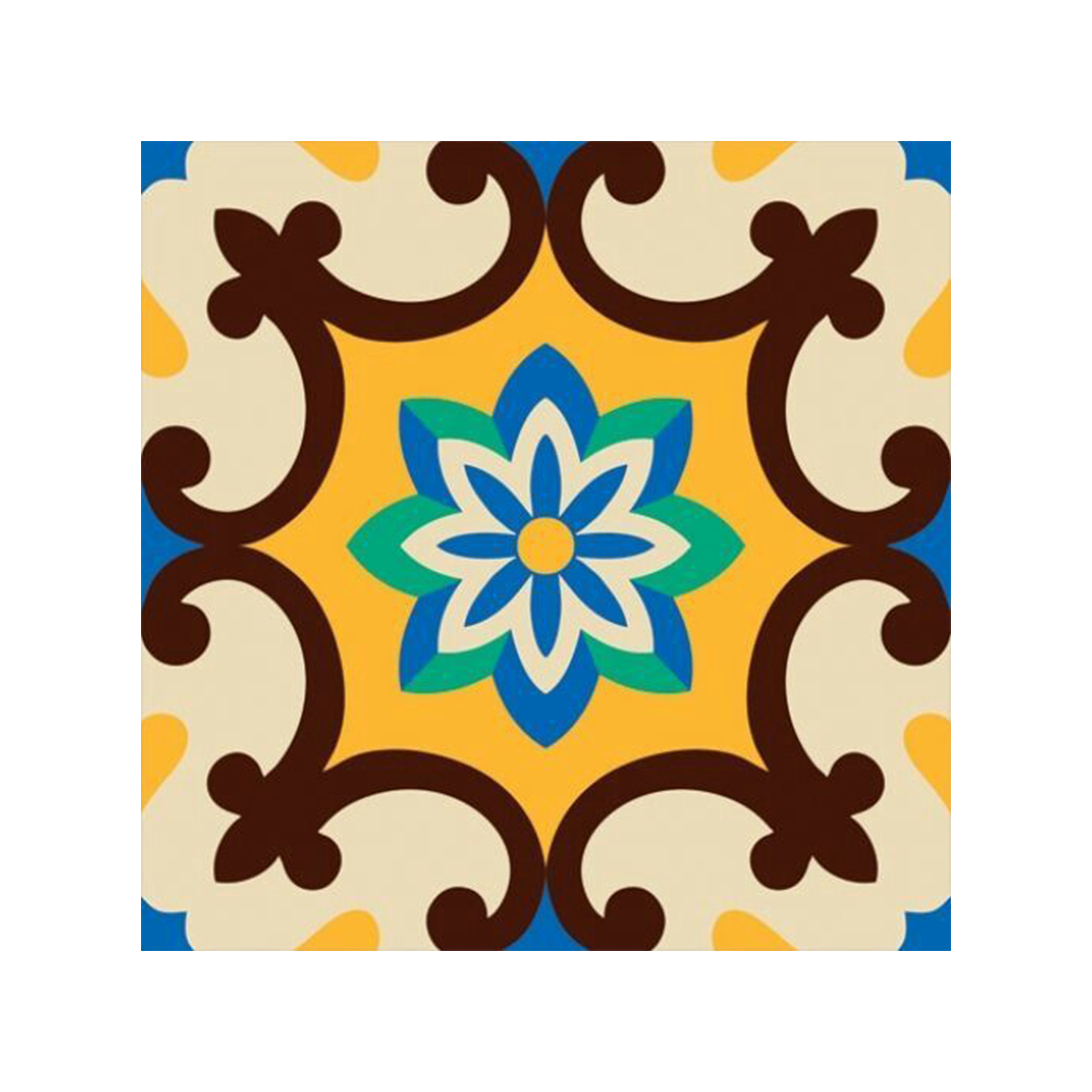 کاشی گلاک طرح سنتی ایرانی کد TT72