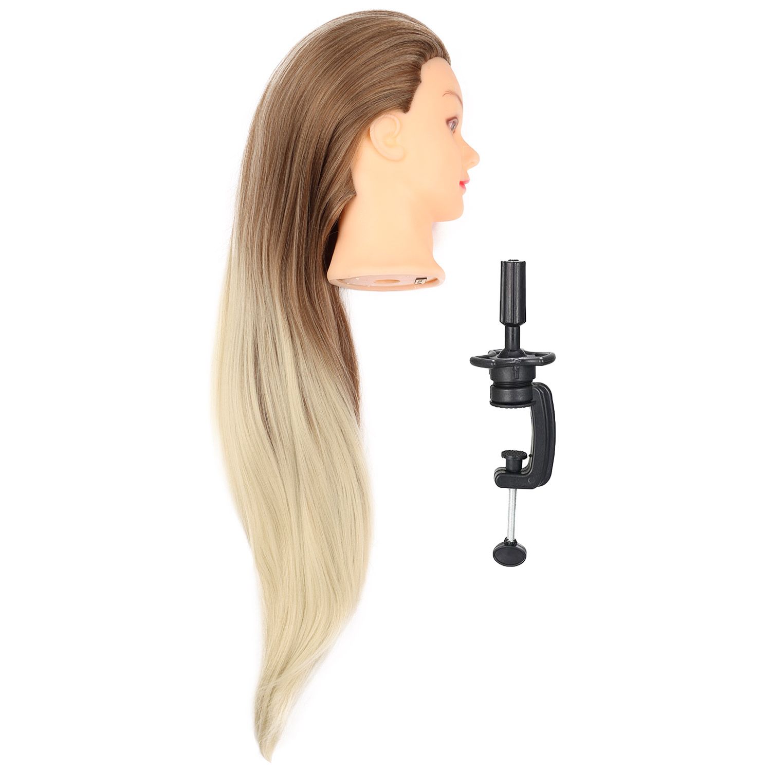 مانکن شینیون و بافت مو تیناویگ کد MM-80CM-OMBR به همراه پایه -  - 2