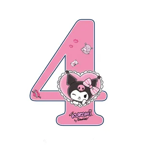 استند رومیزی تولد مدل عدد 4 طرح کرومی