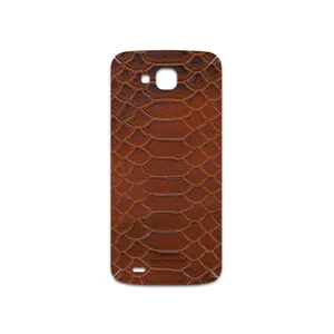 MAHOOT Brown-Snake-Leather Cover Sticker for LG X venture