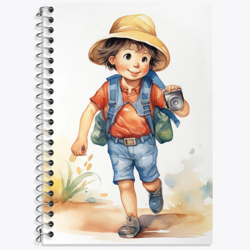 دفتر لغت 50 برگ خندالو طرح پسر عکاس کد N2214