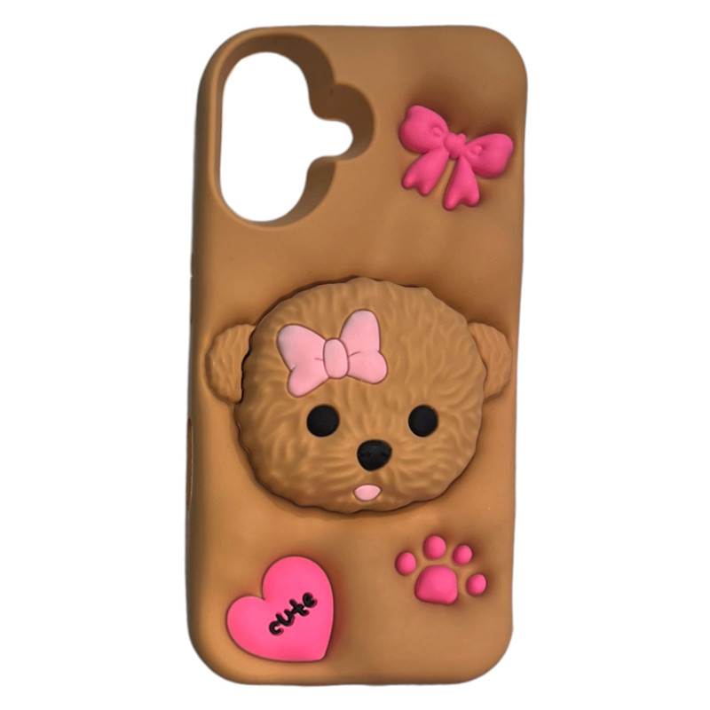 کاور طرح سگ CUTE مناسب برای گوشی موبایل اپل IPHONE 16
