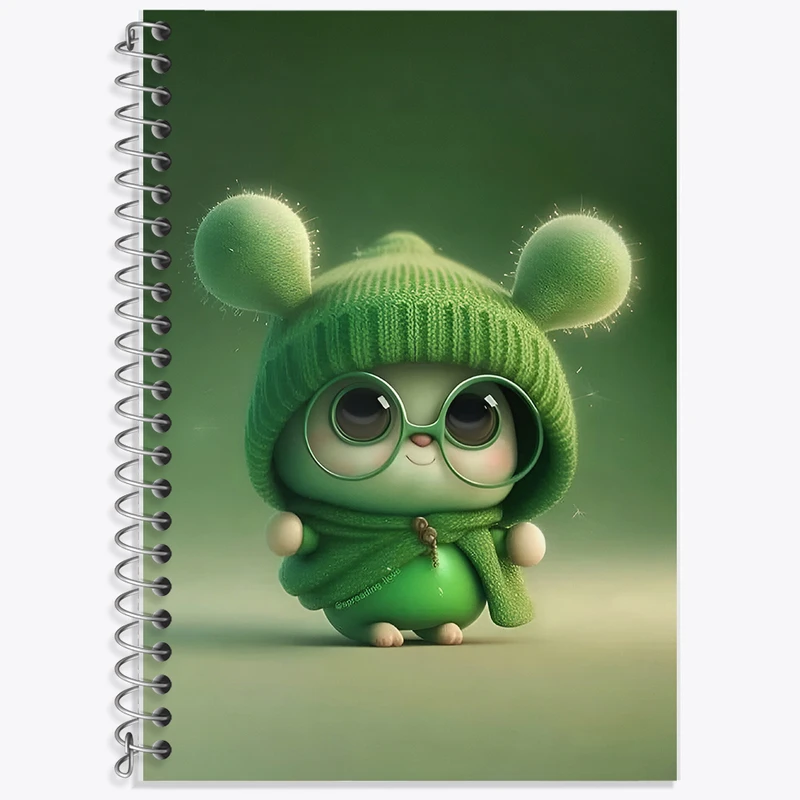 دفتر زبان 50 برگ خندالو مدل سه خط طرح خرگوش کیوت کد F5675