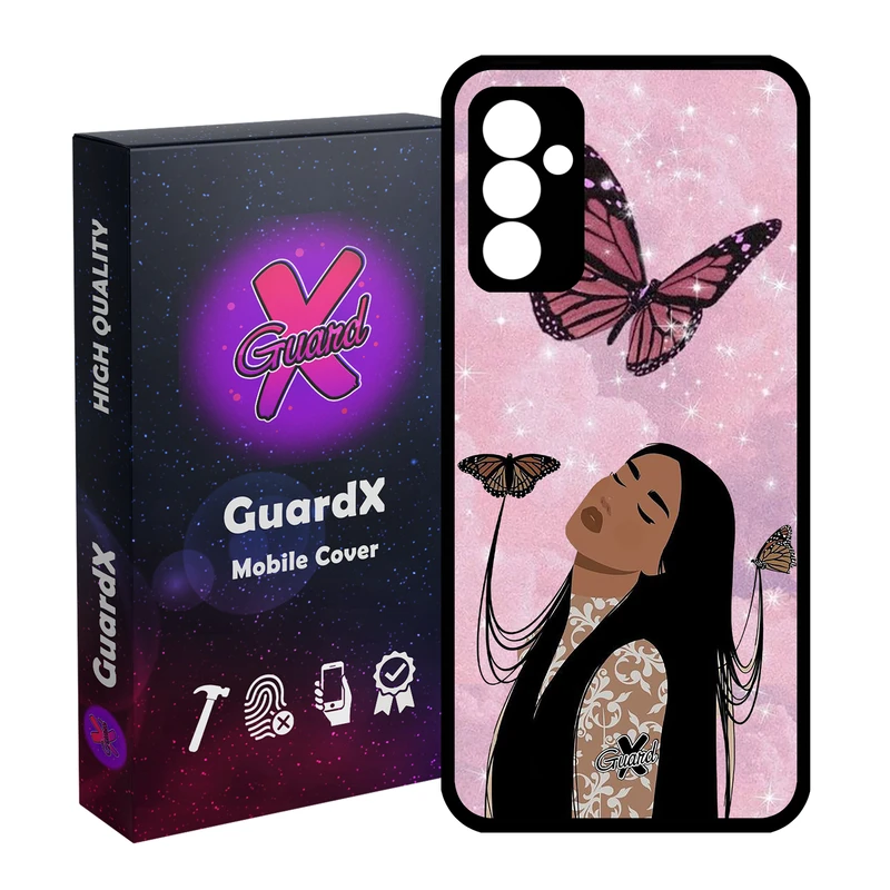 کاور گارد ایکس طرح Girl مدل Glass10297 مناسب برای گوشی موبایل سامسونگ Galaxy A54 / A54 5G