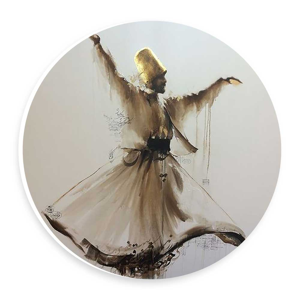 دیوارکوب طرح سماع صوفی  مدل wtb985