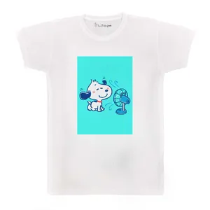 تی شرت بچگانه پرمانه طرح اسنوپی کد pmt.3631