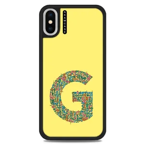 AKAM AMC-WAXSM-ALPHADOODLEBET-7 Cover For Apple iPhone Xs Max