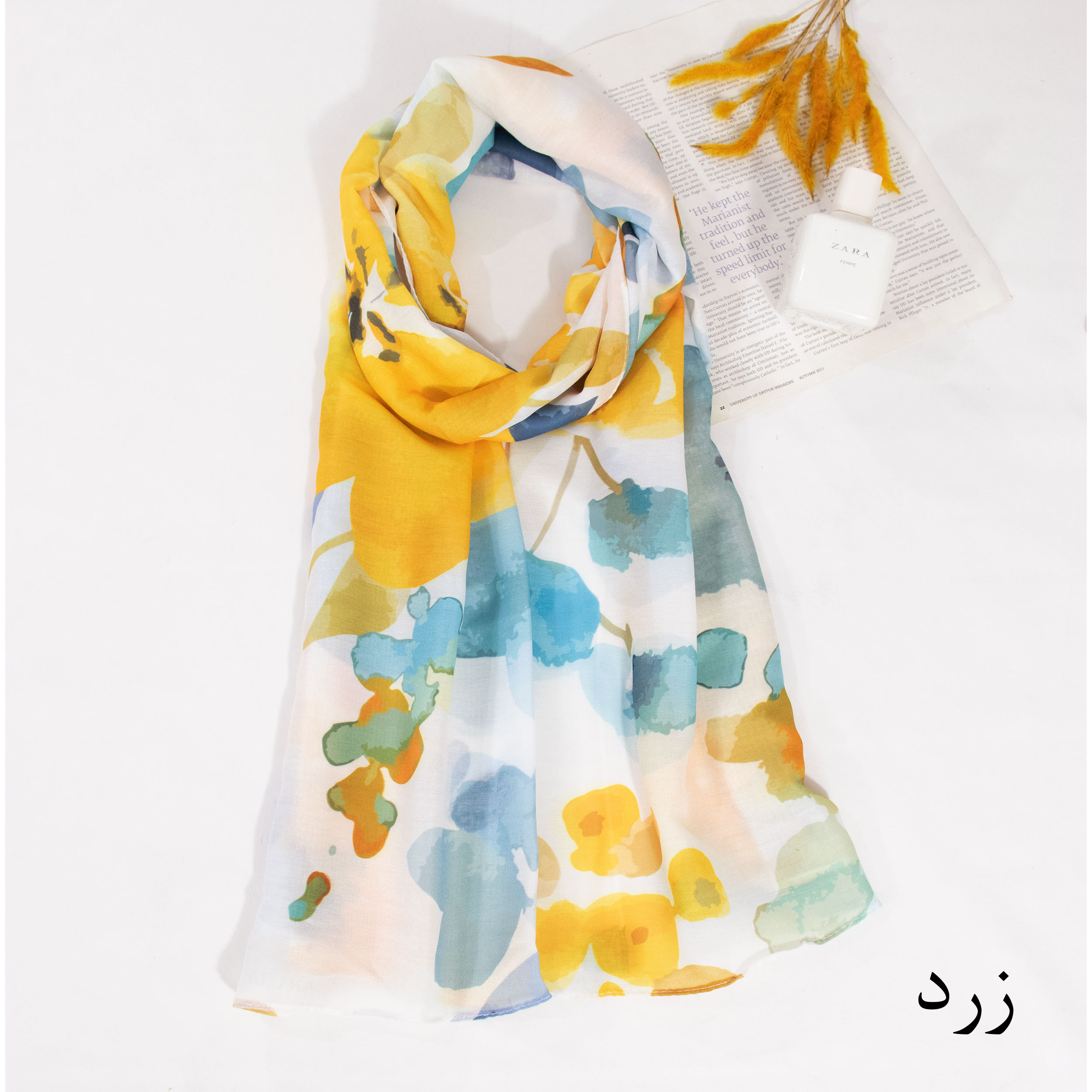 شال زنانه مدل نخی تابستونه خنک طرح فانتزی جدید کد ana-2285