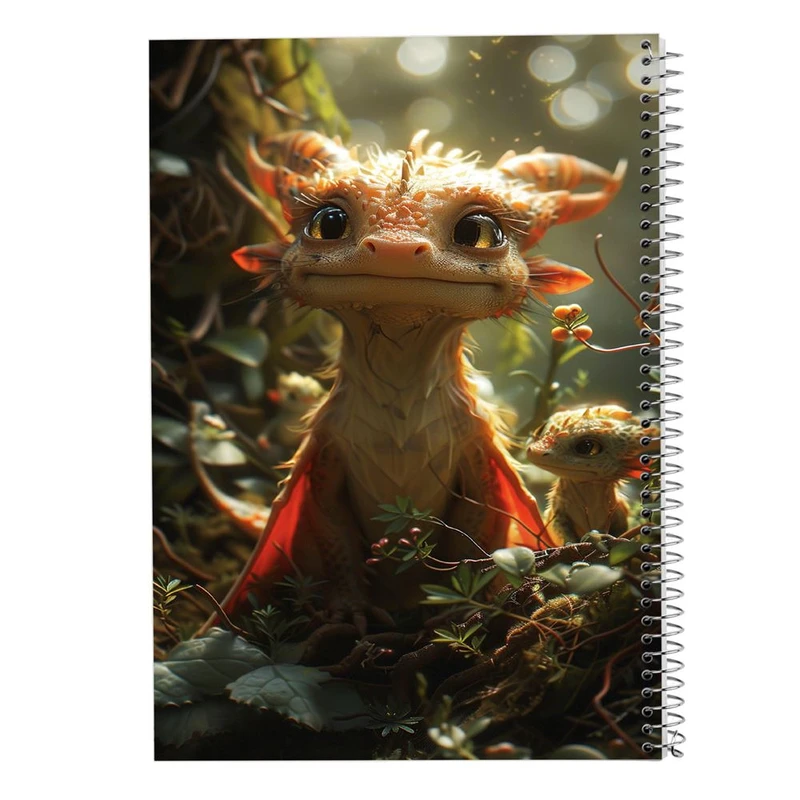 دفتر شطرنجی 50 برگ مدوپد طرح اژدها کد DF16783