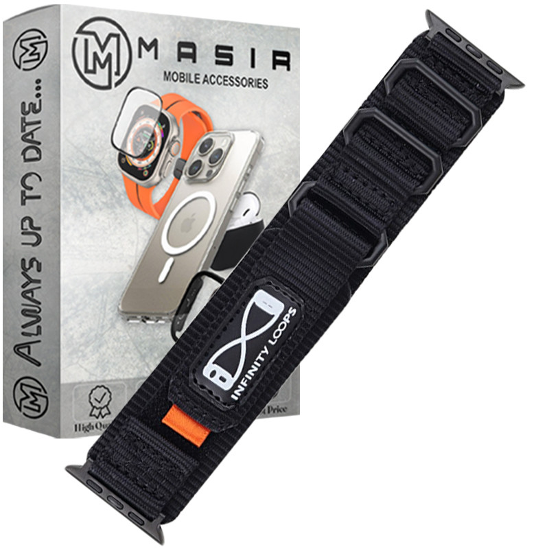 بند مسیر مدل infinity loop مناسب برای اپل واچ 49 میلی متری سری Ultra
