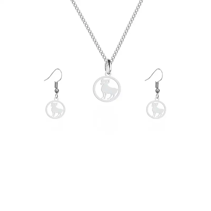 نیم ست زنانه هایکا طرح ماه تولد فروردین مدل s.ha1-44