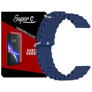 بند سوپرسی مدل Ocean مناسب برای ساعت هوشمند آمازفیت GTS 1 / GTS 2 / GTS 2 mini / GTS 2e / GTS 3 / GTS 4 / GTS 4 mini