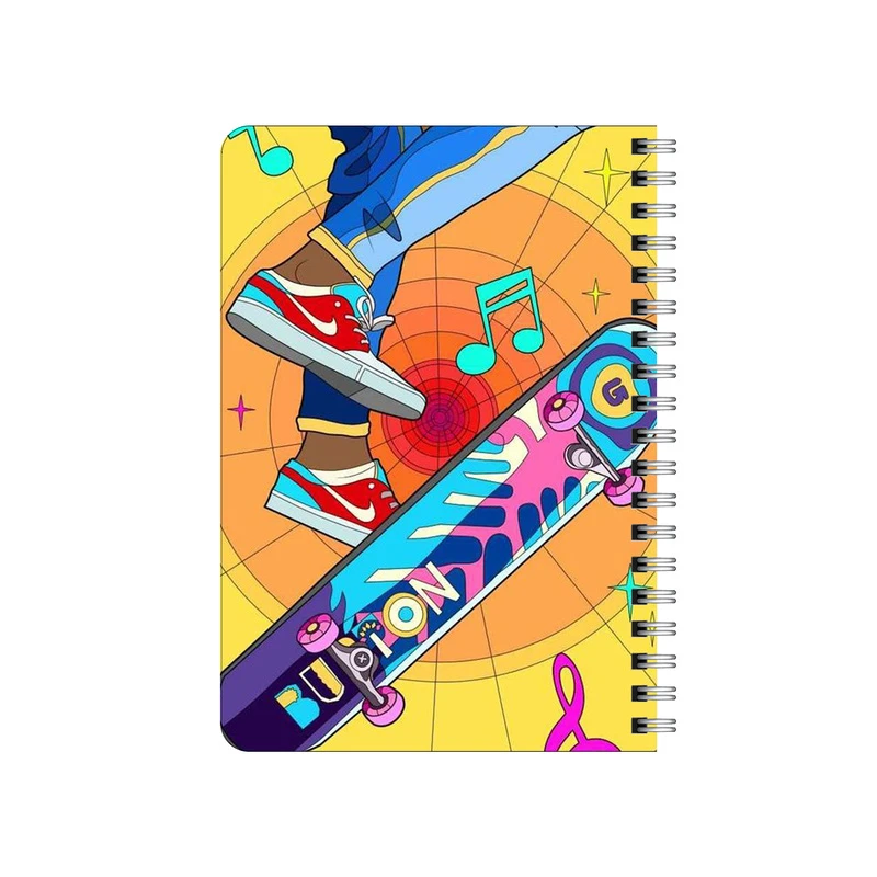 دفترچه یادداشت بامبیلیپ مدل موزیک و اسکیت سواری کد 8260153